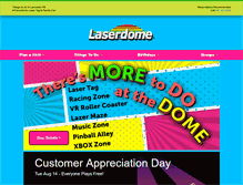 Tablet Screenshot of laserdome.com